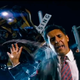 Bumblebee the yellow Autobot urinates motor oil on an upset John Turturro, wearing a three-piece suit.